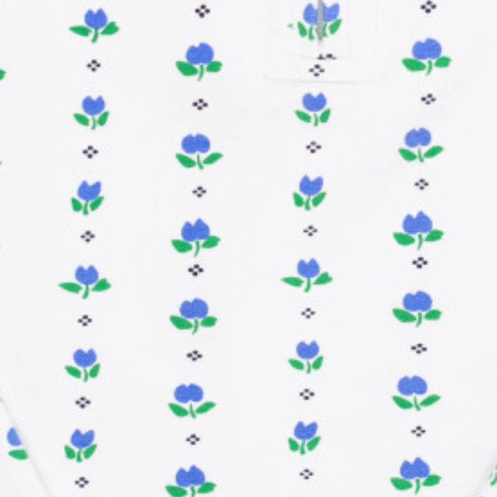TBBC Beaufort Bonnet Fresh Faced Pillowcase Georgetown tulips blue white Nantuck